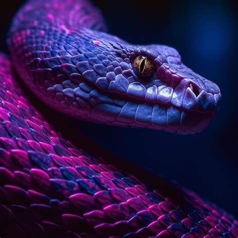 紫色的蛇